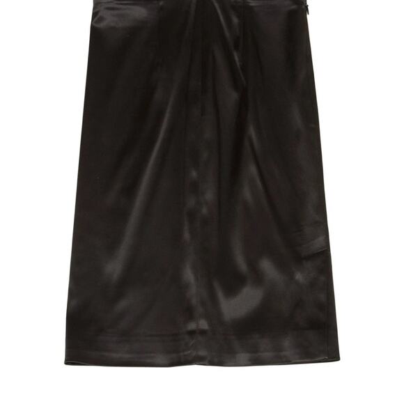 Dolce & Gabbana Black Pencil Silk Skirt Size EU 40 US 10 - Picture 2 of 6
